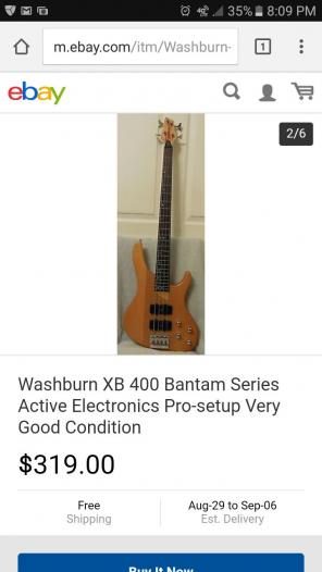 Washburn 4 string bass