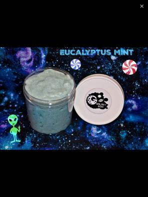 Eucalyptus Mint Icee Slime. 6oz. Scented