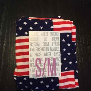 Lularoe Americana kids flag brand new sm