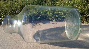 Rare "1776" 5 Gallon Footed Glass Jug