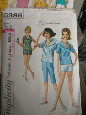 1960's Sewing Pattern 14 Top Pants