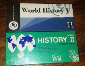 World history cards homeschool flashcard