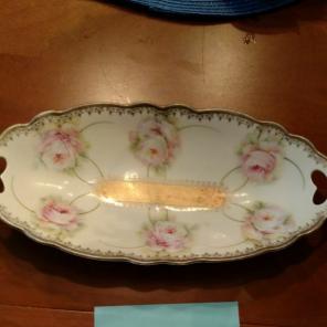 Antique Bavarian gold plated dish