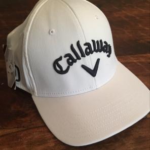 White callaway golf hat