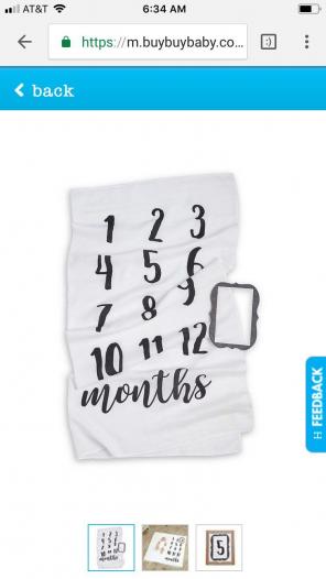 Milestone blanket Mudpie