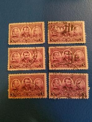6- 1937 Sherman, Grant, Sheridan STAMP