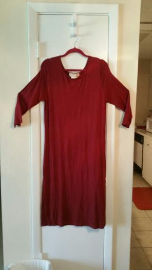 Red long sleeve women's dress Medium M