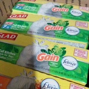 10 Glad Febreze Tall Kitchen Bags Bundle