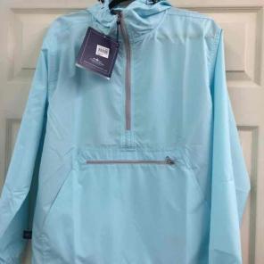 Aqua Charles River Apparel Rain Jacket