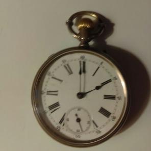 1800s pocket watch Swiss made full hunte