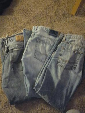 3 pairs of mens jeans