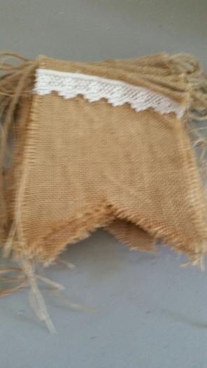 Burlap banners