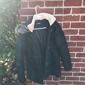 Women's Chaps Black Winter Coat