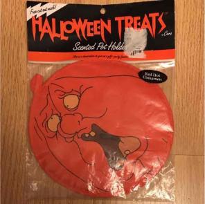 Vintage Halloween Pot Holder Scented NOS