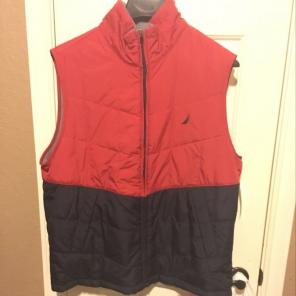 Nautica Men's Red/Blue Windbreaker Vest