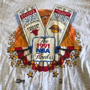 VTG DEADSTOCK Lakers Bulls Tshirt XL