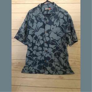 QUICKSILVER Hawaiian Shirt Hibiscus XL