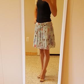 Express Floral Skirt