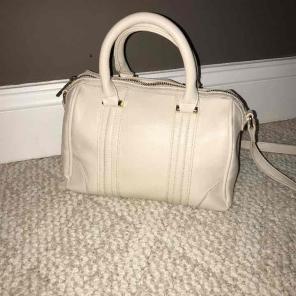 Creme colored handbag