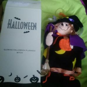 Glowing Halloween witch