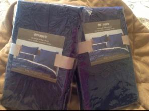 NWT PIER 1 BEAUTIFUL INDIGO KING SHAMS