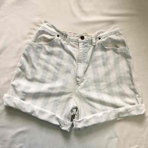 Vintage 80s 90s Striped Shorts 14 29" W