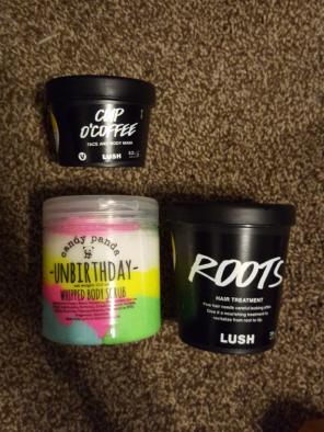 candy panda unbirthday scrub used lush