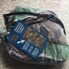 Beach towel backpack combo