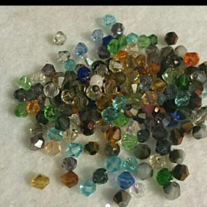 100pcs austrian bicone 4mm mix beads