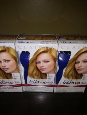 Clairol medium blonde touch up dye 3 box