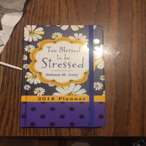 TOO BLESSED TO BE STRESS 2018 Planner