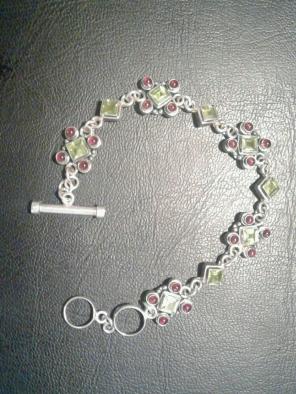 Vintage Silver & Gem Bracelet