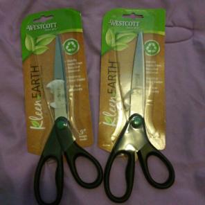 2 Westcott Kleen Earth 9" Scissors