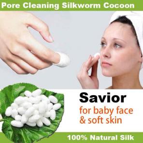 (25) Natural Silk Facial Scrub Cleaner