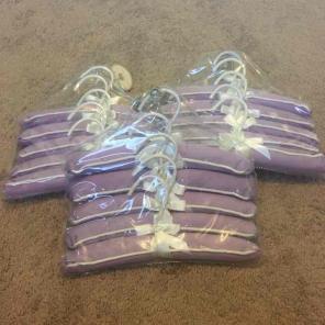 NWT 15 lavender padded hangers