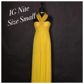 IG Nite Formal Yellow Dress, Size 4