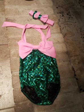 New mermaid swimsuit sz 2-3t