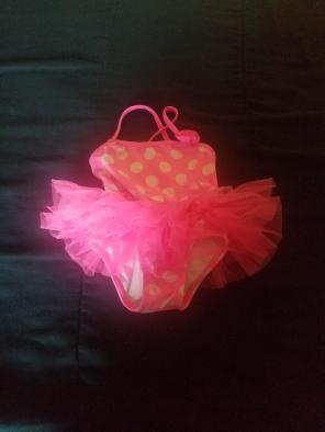 Infant girls ballerina swimsuit