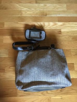 Herringbone Purse with wallet