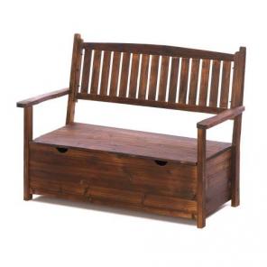 NEW WOODEN BENCH WITH STORAGE