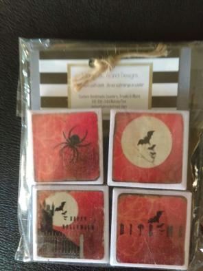 Halloween Themed Set of 4 Magnets