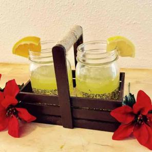 Chalk Mason Jar Caddy