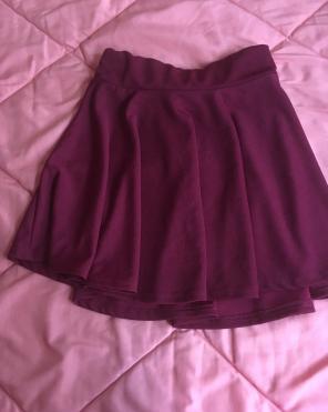 Cute Burgundy Fall Colored Skirt