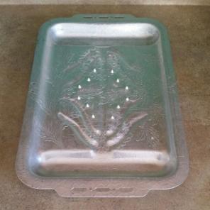 Vintage Aluminum Spiked Turkey Platter