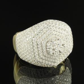 Men Simulated Diamond Solitaire 14k Ring