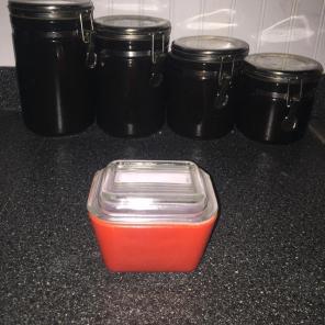 Pyrex Red 501 Refrigerator