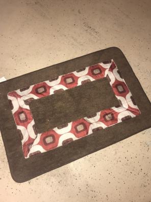 Brown And Red Bathroom Rug