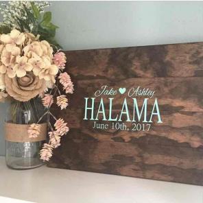 Rustic wedding guestbook