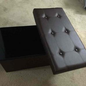 Ottoman folding storage and seat