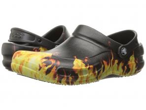 Bistro Graphic Clogs NWT Flame Print